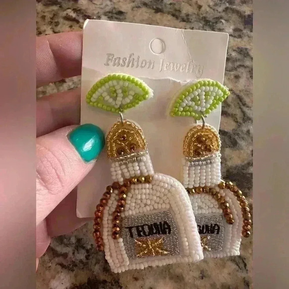 NWT Tequila beaded earrings - Picture 3 of 6